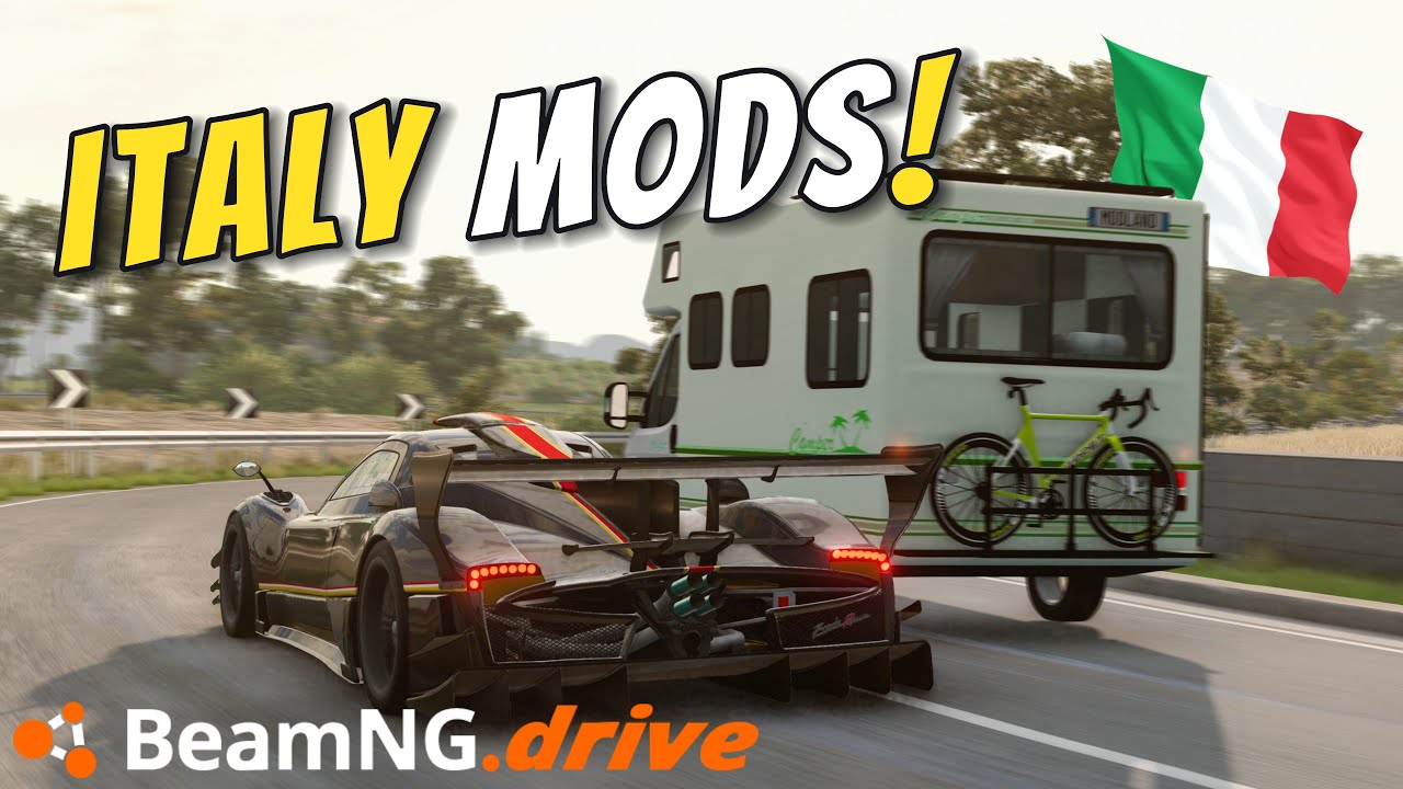 Top Italian Mods for BeamNG Drive - Cars and Map - YouTube