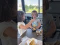 Bear bear feeding auggie in highchair  cute sisters 