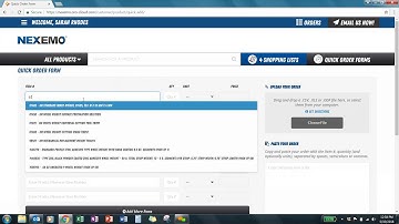 Create a Quick Order Form