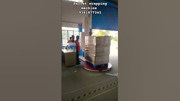 pallet stretch wrapping machine 9361877345 #interopactec #packagingmachine #coimbatore