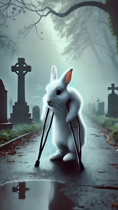 Poor little rabbit because of a drunk driver 🐇🐇        #CuteAnimals #rabbitrescue