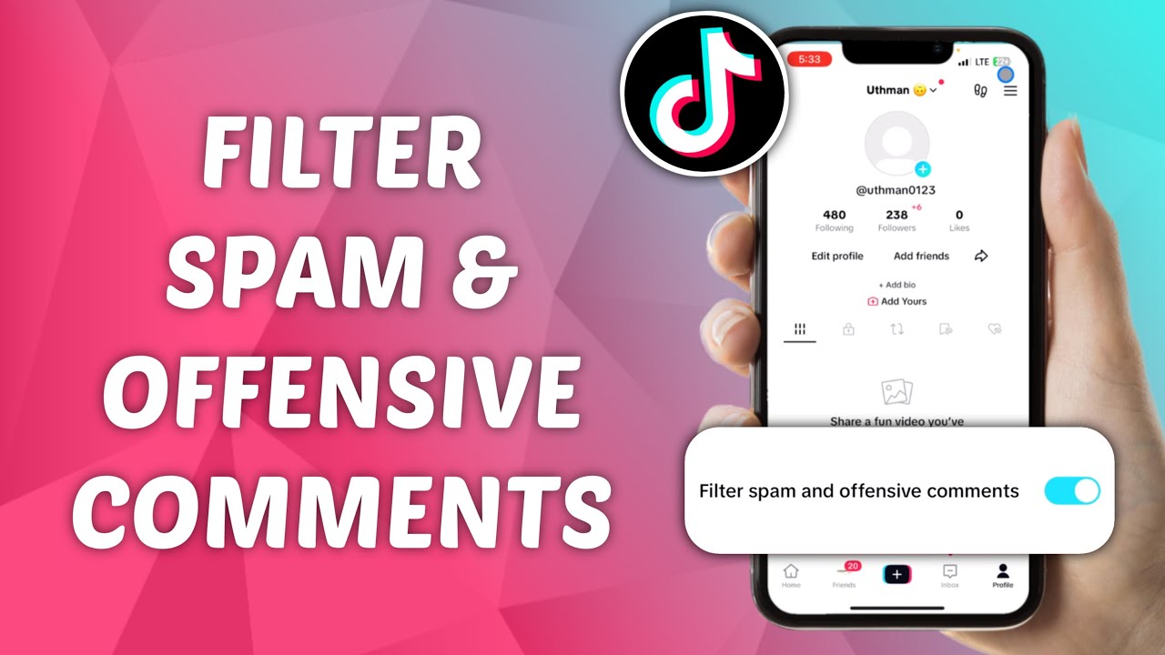 Filter Inappropriate Comment How to Filter Spam & Offensive Comments on TikTok - YouTube