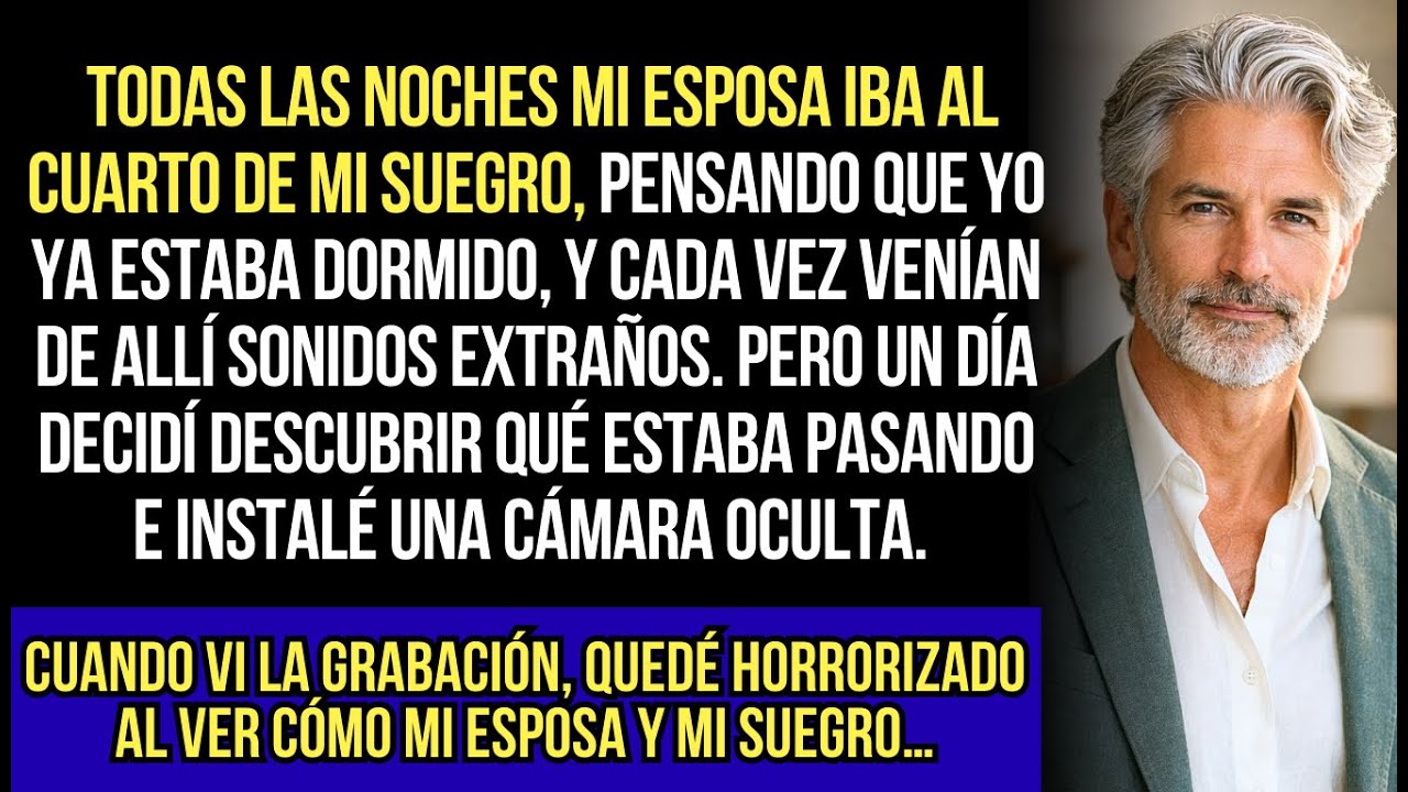 Mi Esposa Salía Por La Noche Al Cuarto De Mi Suegro. Instalé Una Cámara. Cuando Vi La Grabación...