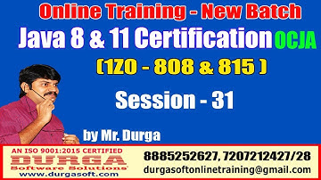 Java Certification 8 & 11 OCJA (1Z0 - 808 & 815) Session - 31 | do-while Contnd.,for loop.