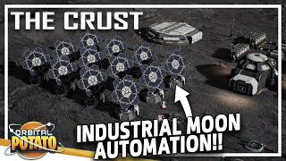 Building An Automated MOON BASE!!  - The Crust - Colony Sim Base Builder