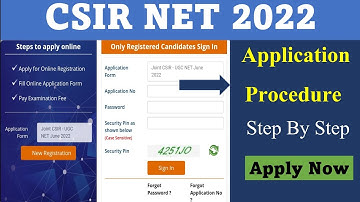 CSIR NET Application Process 2022 // Step by Step Form Fill Up // Apply Now