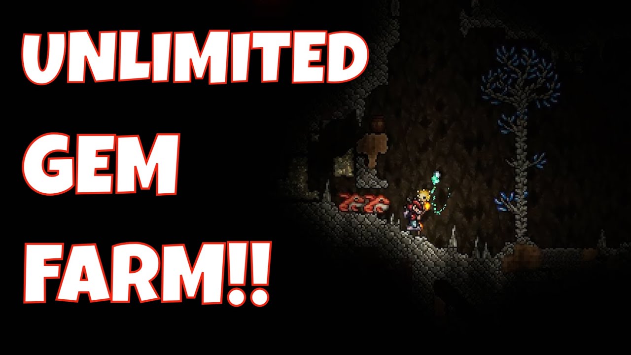 HOW TO MAKE A GEM FARM Terraria 1.4 YouTube