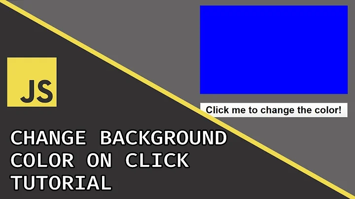 Change Background color on Click | Javascript Beginner Project Tutorial