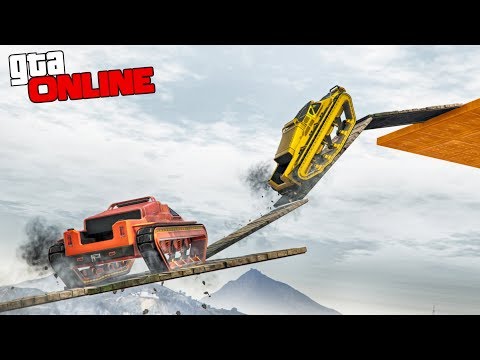 ПОЧТИ ВЕРТИКАЛЬНЫЙ УКЛОН, А ОН ЕДЕТ.. СКИЛЛ ТЕСТ НА НЕДО-ТАНКЕ В GTA 5 ONLINE (ГТА 5 ГОНКИ)