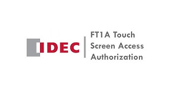 IDEC | FT1A Touch - Page Access Authorization