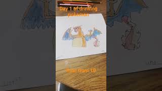 day 1 of drawing #pokemon#charzard#foryou