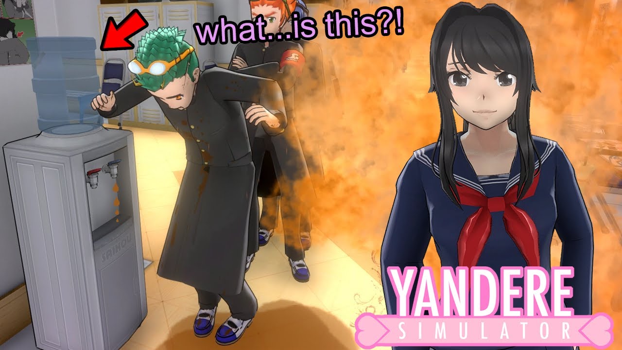 DO NOT DRINK FROM THE NEW WATER COOLER IN YANDERE SIMULATOR Yandere