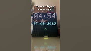 ESP32 digital clock with RTC and LED matrix #esp32 #arduino