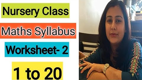 Nursery Class Maths Syllabus/Worksheet Part-2 #NurseryMathsSyllabus