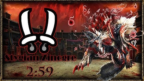 Monster Hunter World Iceborne Stygian Zinogre  Arena Solo Dualblades 2:59