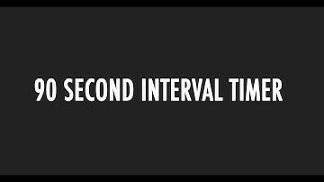 90 second interval timer with beeps