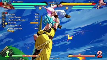 DBFZ v1.21 Goku Blue corner TOD off 2H (1.5 bar start)