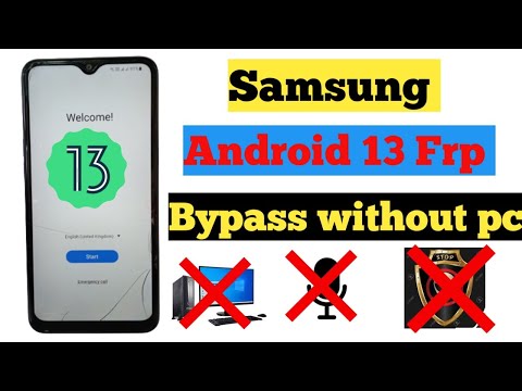 Samsung Android 13 Ui 5.0 Frp Bypass || Samsung Android 13 frp (google account unlock) without pc