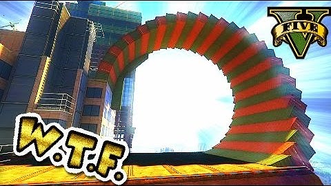 GTA 5 - BUILDING SPIRAL RIDES  ( custom stunt race with Link GTA V )