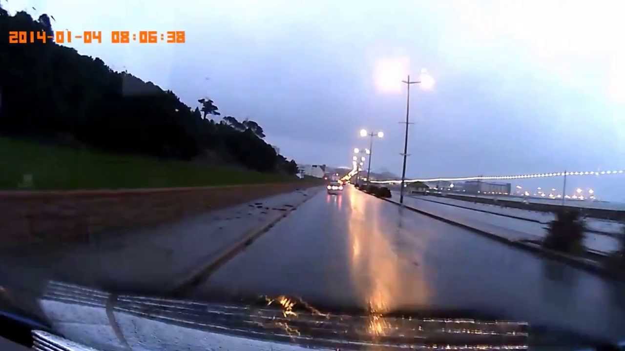 Victoria Avenue Storm weather 04.01.2014 - YouTube