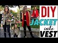 DIY: How To Cut a JACKET into a  VEST - by Orly Shani