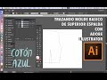 PATRONAJE DIGITAL: TRAZANDO MOLDE ESPALDA CORPIÑO EN ADOBE ILLUSTRATOR - por Cotón Azul