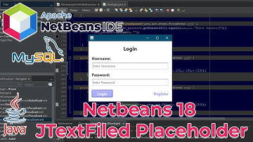 J3 - Netbeans 18 with Xampp MySQL -JTextField Placeholder