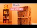 Make a Cardboard Rack / Shelf  in minutes || Craft-O-Berry