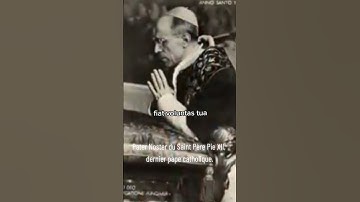 POPE PIUS XII SAYS THE LORD