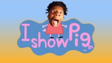 ISHOWSPEED reacts to himself in peppa pig