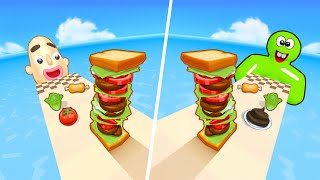 Sandwich Runner | Tall Man Run - All Level Gameplay Android,iOS - NEW BIG GAME LEVELS UPDATE