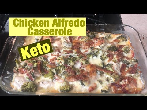 Chicken Alfredo Casserole - Make this easy Keto Chicken Alfredo that is low carb and delicious.