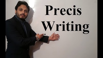Precis Writing By Syed Ali Raza Kazmi