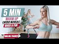 5 min cardio warm up workout  quick fit fun warm up for any workout