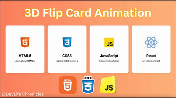 3D Flip Card Animation | HTML & CSS Tricks