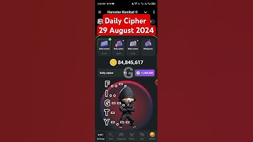 Hamster Kombat Daily Cipher l 29 August 2024 I Daily Morse Code #hamsterkombat #dailycipher