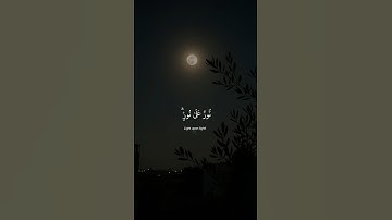 (Surah Noor '35' سورة النور) [نُّورٌ عَلَىٰ نُورٍۢ ۗ يَهْدِى ٱللَّهُ لِنُورِهِ ۚ] #شريف_مصطفى #quran