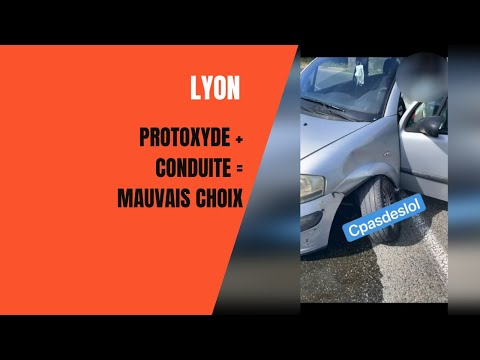 Lyon Sur la route le protoxyde d'azote un gaz hilarant et dangereux