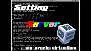 SETTING DHCP SERVER LINUX DEBIAN 9