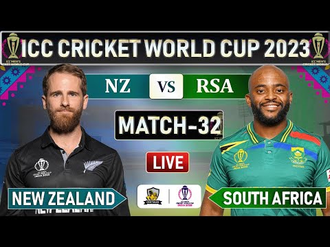 ICC World Cup 2023 : NEW ZEALAND vs SOUTH AFRICA MATCH 32 LIVE SCORES 