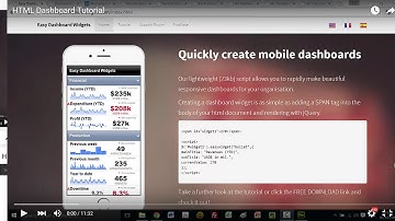 HTML Dashboard Tutorial