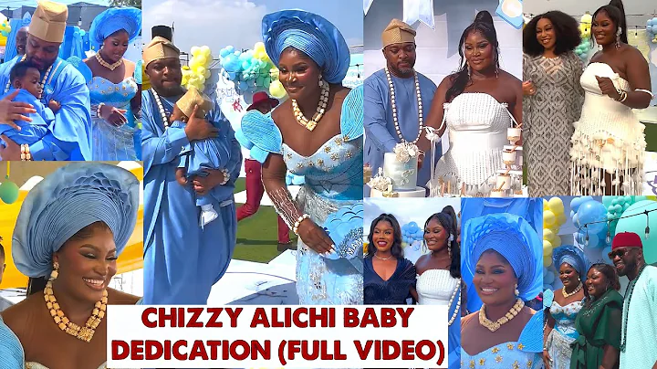 Watch Chizzy Alichi And Husband Lavish Baby Dedication Filled With Top Nollywood Celebrities 
