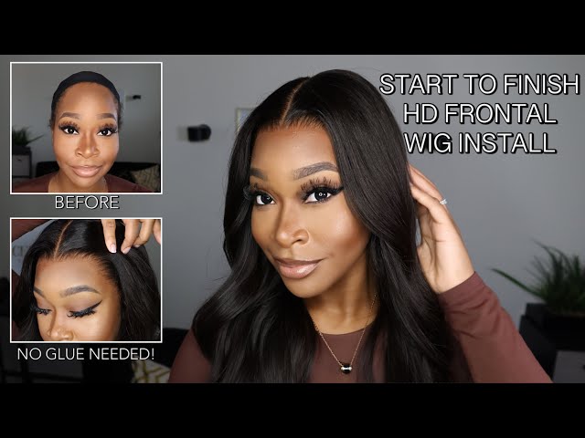 Woman Shows a Way To Install a Lace Wig Without Makeup or Glue