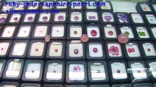 Ruby shopping at Bogyoke market in Yangon Myanmar Burma