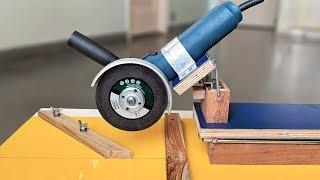 How to Make Sliding Miter Saw with Angle Grinder