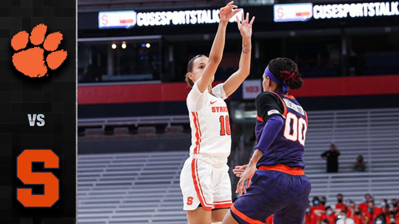 Clemson vs. Syracuse Women's Basketball Highlights (202122) YouTube