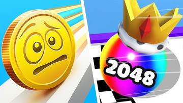 Ball Merge 2048 Vs Coin Rush - All Levels NEW UPDATE Gameplay Android, iOS #118