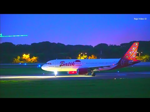 Video Pesawat Landing Malam di Bandara Soekarno-Hatta CGK Jakarta 2020