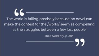 The Overstory Book Talk