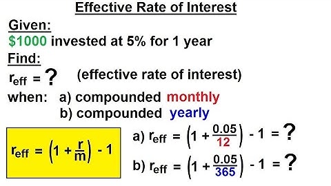 Business Math - Finance Math (8 of 30) Effective Rate of Interest